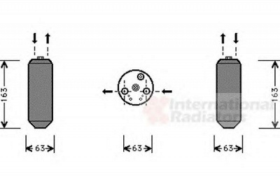 VAN WEZEL 2500d103 -  Осушитель, кондиционер